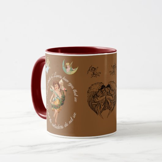 LOVELY BROWN ANGELIC TASSE (Vorderseite Links)