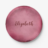 Lovely Burgundy Pappteller (Vorderseite)