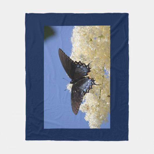 Lovely Butterfly Fleecedecke (Vorderseite)