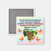 LOVELY BUTTERFLY OBST DES SPIRITS MAGNET (Vorderseite/Rückseite)