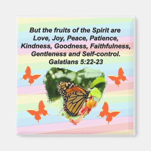LOVELY BUTTERFLY OBST DES SPIRITS MAGNET (Vorne)
