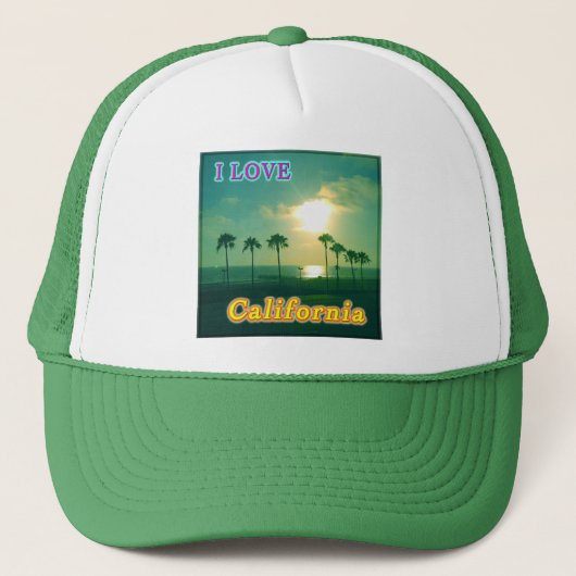 "Lovely California 1" Hat Truckerkappe (Vorderseite)