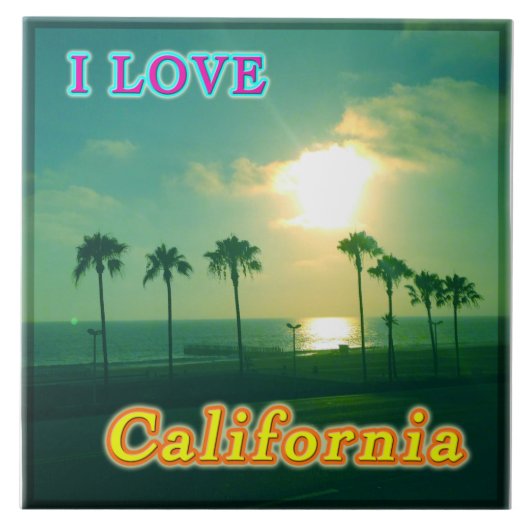 "Lovely California 1" Tile Fliese (Vorderseite)