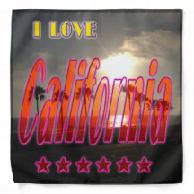 "Lovely California 3" Bandana