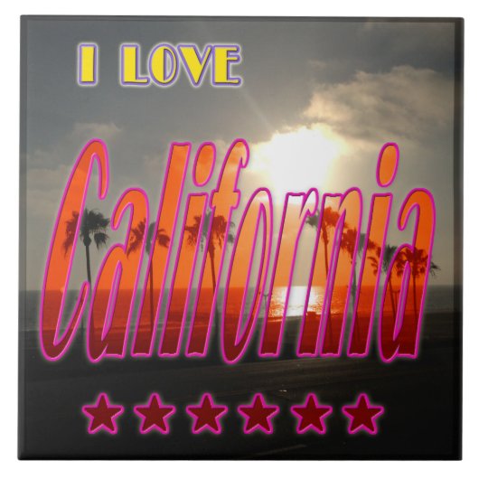 "Lovely California 3" Tile Fliese (Vorderseite)