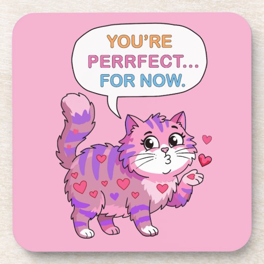 Lovely cat getränkeuntersetzer (Vorderseite)