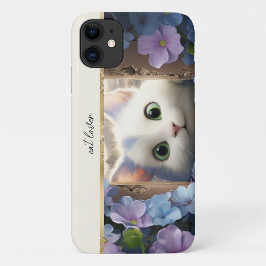Lovely Cat Lover Case-Mate iPhone Hülle (Rückseite)