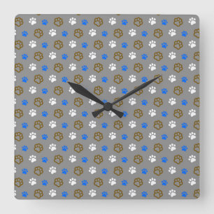 Lovely Cat Quadratische Wanduhr