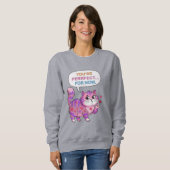 Lovely cat sweatshirt (Vorne ganz)