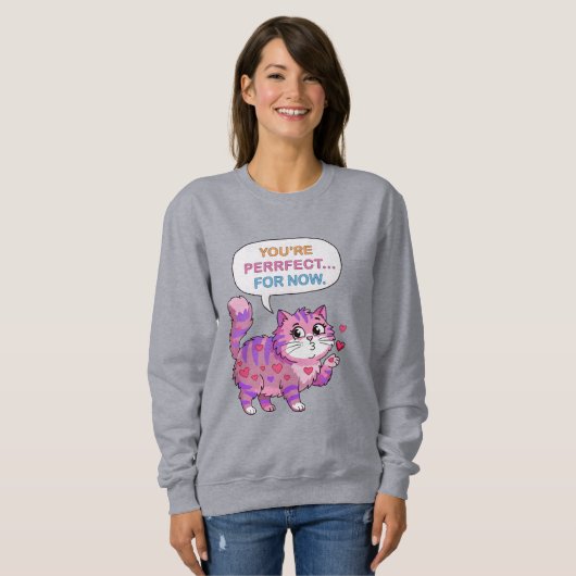 Lovely cat sweatshirt (Vorne ganz)