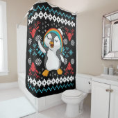 Lovely Christmas Penguin Duschvorhang (Beispiel)