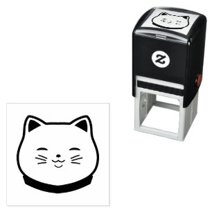 Lovely Chubby Cat Permastempel