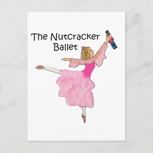Lovely Clara und ihr Nutcracker Postkarte (Vorderseite)