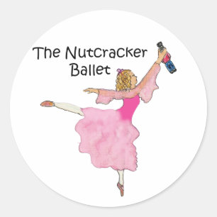 Lovely Clara und ihr Nutcracker Runder Aufkleber