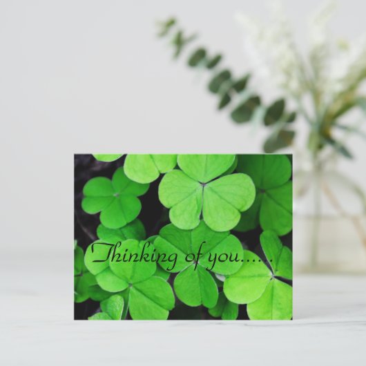 LOVELY CLOVER POSTKARTE (Stehend Vorderseite)