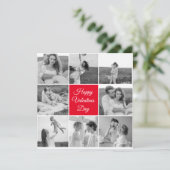 Lovely Collage Couple Foto & Happy Valentines Day (Stehend Vorderseite)