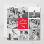 Lovely Collage Couple Foto & Happy Valentines Day (Vorderseite)