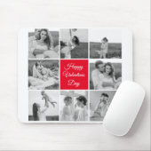 Lovely Collage Couple Foto & Happy Valentines Day Mousepad (Mit Mouse)