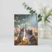 Lovely Collie Dog Postkarte (Stehend Vorderseite)