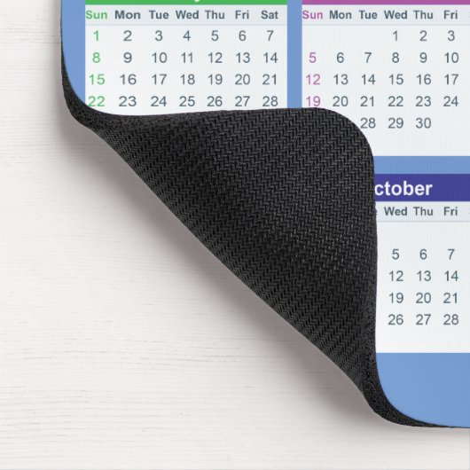 Lovely Colorful 2022 Calendar Mousepad (Ecke)