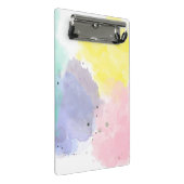 Lovely Colors With a Gentle Touch Mini Klemmbrett (Schrägansicht)