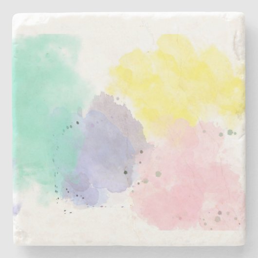 Lovely Colors With a Gentle Touch Steinuntersetzer (Vorderseite)