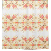 Lovely Coral Flows Duschvorhang (Vorderseite)