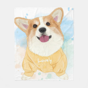 Lovely Corgi Dog Geschenke für Kinder Fleecedecke