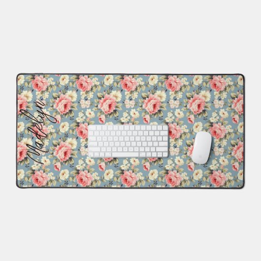 Lovely Country Floral Pattern Personalized Schreibtischunterlage (Tastatur & Maus)