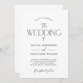 Lovely Couple Script Einladung (Vorne/Hinten)