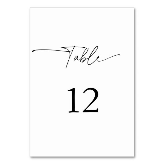 Lovely Couple Script Tischnummer (Rückseite)