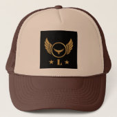 Lovely Custom L Initial Letter Personalisiert-Cap Truckerkappe (Vorderseite)