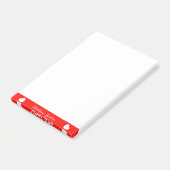 Lovely Custom Text Post-it Notes 4 x 6 inch Klebezettel (angewinkelt)