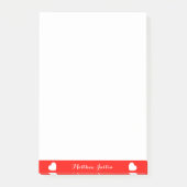 Lovely Custom Text Post-it Notes 4 x 6 inch Klebezettel (Vorderseite)