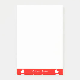 Lovely Custom Text Post-it Notes 4 x 6 inch Klebezettel