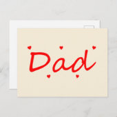 Lovely Dad Postkarte (Vorne/Hinten)