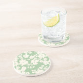 Lovely Daisies Pattern Custom Background Colors  Getränkeuntersetzer (Seite)