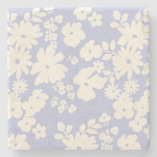 Lovely Daisies Pattern Custom Background Colors  Steinuntersetzer