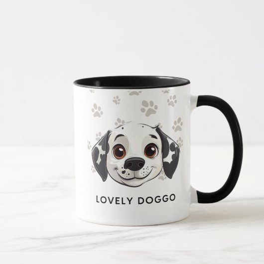 Lovely Doggo Smile Mug – Cute Happy Pup Illustrati Tasse (Rechts)