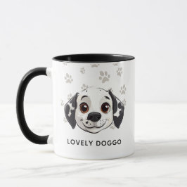 Lovely Doggo Smile Mug – Cute Happy Pup Illustrati Tasse