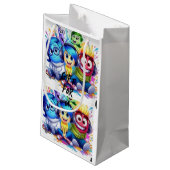 LOVELY DREI FREUNDE ANIMATED CARTOON Geschenktasch Kleine Geschenktüte (Rückseite Schrägansicht)