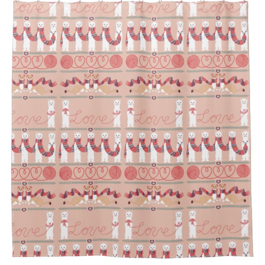 Lovely Ermine Niedlich Vorhang (Vorderseite)