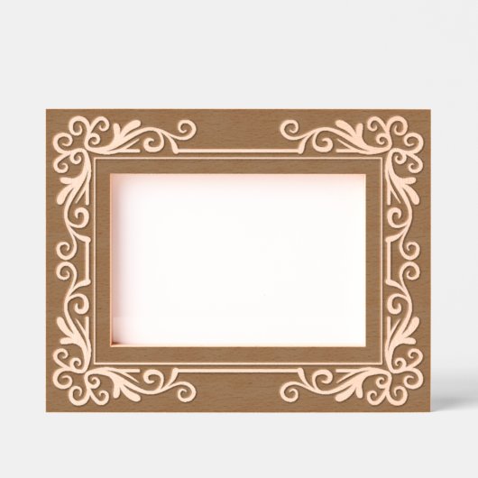 Lovely Etched Wooden Frame Engraved Frames Geätzte Rahmen (Vorderseite)