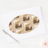 Lovely - Fairy Angel Ovaler Aufkleber (Umschlag)