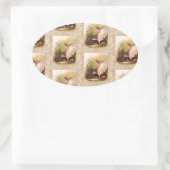 Lovely - Fairy Angel Ovaler Aufkleber (Tasche)