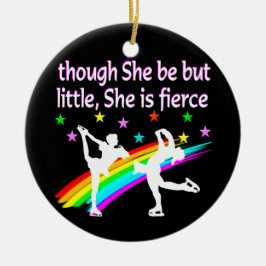 LOVELY FIGURE SKATER DUO DESIGN KERAMIKORNAMENT