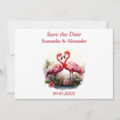 Lovely Flamingo Save the Date (Vorderseite)