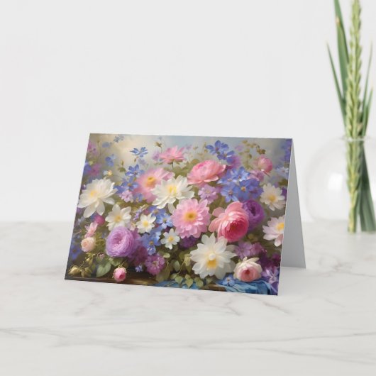 LOVELY FLORAL - BLANK ALL-OCCASION CARD DANKESKARTE (Vorderseite)