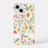 Lovely Floral Phone Case iPhone 15 Hülle (Rückseite)