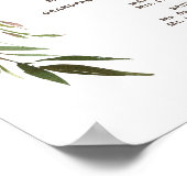 Lovely Florals | Hochzeitsfeier Poster (Ecke)